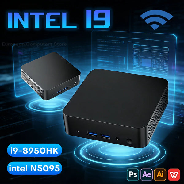 2026 Portable i9 Mini PC Computer Windows 11 Intel Core i9 8950HK/ Intel N5095 16GB 1TB Gaming Computer Dual-Band WiFi 6-Core Mini Desktop PC Zentrospro