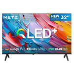Metz 32" 40" MQF7000Z Smart Tv Hd Qled Google Tv |   Eyecare 3.0, Hdr10, Dolby Audio, Bluetooth Remote Control, Borderless Frame, Black Zentrospro