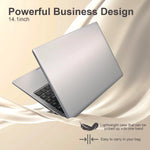 Xiaman Ultra Slim Windows 11 Laptop Computer 14.1" 12GB RAM 1TB 2TB SSD Intel A3950 Notebook 1920*1080 Office Study Computer PC Zentrospro