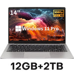 Xiaman Ultra Slim Windows 11 Laptop Computer 14.1" 12GB RAM 1TB 2TB SSD Intel A3950 Notebook 1920*1080 Office Study Computer PC Zentrospro