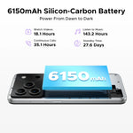 DOOGEE Note56 Plus Smartphone Android 16 48GB+256GB 6150mAh Large Battery 6.56'' 90Hz Display UNISOC T7225 50MP Camera NFC Zentrospro