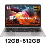 Xiaman Ultra Slim Windows 11 Laptop Computer 14.1" 12GB RAM 1TB 2TB SSD Intel A3950 Notebook 1920*1080 Office Study Computer PC Zentrospro