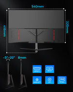 FYHXele 24Inch 180Hz Gaming Monitor 1K FHD Computer Display 1ms Response Time Eye Care Screen LCD Support HDR G-Sync VESA Zentrospro