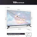 Td systems - smart tv 32 inches led hd tizen os 8.0. triple tuner (dvb-t2/c/s2). televisions with gaming hub. television of 2026 -k32c22tizen Zentrospro