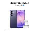Samsung Galaxy S26 Sky Blue - Smartphone with 12GB RAM, 256GB Storage, 6.3" Dynamic AMOLED 120Hz Display, 5G Connectivity, Triple 50MP Camera, 4300mAh Battery, Android 16, NFC, Dual SIM, Bluetooth 5.4. Zentrospro