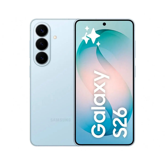 Samsung Galaxy S26 Sky Azul - Teléfono Inteligente con 12GB RAM, 256GB Almacenamiento, 6.3" Dynamic AMOLED 120Hz Pantalla, 5G Connectivity, Triple 50MP Cámara, 4300mAh Batería, yroid 16, NFC, Dual SIM, Azultooth 5.4.