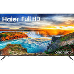 Haier Smart TV 32" H32K702FG OE with Full HD 1920x1080 resolution, Android TV 11, Google Assistant, Dolby Audio, and borderless design for compact spaces, ideal for streaming apps like Netflix and easy connectivity with HDMI Zentrospro