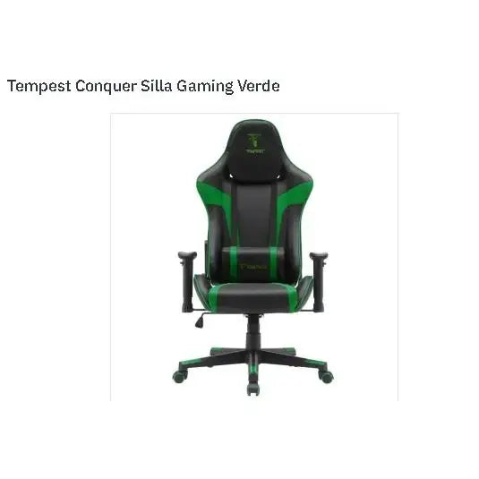 Tempest Conquer Black/Green Gaming Chair