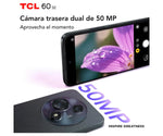 TCL 60 SE Obsidian Black / 8GB RAM + 512GB ROM Smartphone with 6.67" HD+ 90Hz Display, 50MP Camera, 5200mAh Battery, Dual SIM, NFC, and Android 15 for a seamless user experience and ample storage. Zentrospro