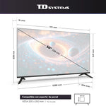 Td systems - smart tv 50 inches 4k tizen os 8.0. triple tuner (dvb-t2/c/s2). televisions with gaming hub. television of 2026 -k50c22tizen Zentrospro