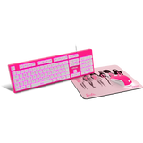 Krom barbie kandy edition keyboard, mouse and mat kit - membrane keyboard, mouse 6400 dpi, rubber mat, pink Zentrospro