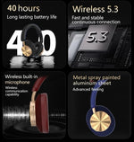 Wireless Bluetooth Headphones with 40H Playtime, TEISCHE Headband, 40mm Drivers, and Advanced Bluetooth 5.4 for HiFi Sound and Noise Isolation, Ideal for Sports and Music, Comfortable Ergonomic Design. Zentrospro