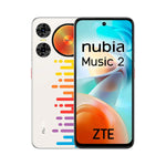 ZTE Nuvia Music 2 Melody Wave smartphone with 6.7" 120Hz HD+ display, 4GB RAM, 128GB storage, 50MP camera, 5000mAh battery, 4G LTE, Dual SIM, Android 14, and Bluetooth 5.2 for an immersive audio experience. Zentrospro