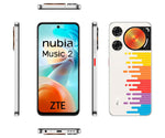 ZTE Nuvia Music 2 Melody Wave smartphone with 6.7" 120Hz HD+ display, 4GB RAM, 128GB storage, 50MP camera, 5000mAh battery, 4G LTE, Dual SIM, Android 14, and Bluetooth 5.2 for an immersive audio experience. Zentrospro