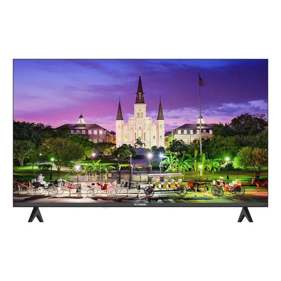 HYUNDAI Smart TV Televisión QLED 43'' Pulgadas, Ultra HD, HTV4301UV. WiFi, Sistema Operativo VIDAA, Negro, Clase de Eficiencia Energética