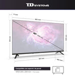 Td systems - smart tv 40 inches tizen os 8.0. triple tuner (dvb-t2/c/s2). televisions with gaming hub. television of 2026 - k40c22tizen Zentrospro