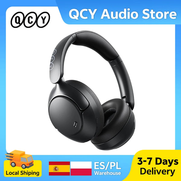 QCY H3 Pro ANC Wireless Bluetooth Headphone Hi-Res Spatial Audio Earphone with LDAC 50dB Active Noise Canceling Over Ear Headset Zentrospro