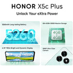 HONOR X5c Plus 4G,EU Version, 4G Smartphone, 5260 mAh Battery,50MP Main Camera, MTK Octa-core CPU,6.74-inch LCD Screen Zentrospro