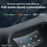 ZEALOT-ZE21 250W Portable Bluetooth Speaker High Volume Waterproof 48000mAh Wireless TWS Subwoofer Suporrt USB/TF/AUX RGB light Zentrospro