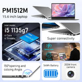 Markut Laptop 15.6 Inch Portable Notebook With Intel CPU I7-1165G7 No RAM No SSD 1920*1080 FHD Display Laptop - German Keyboard Zentrospro