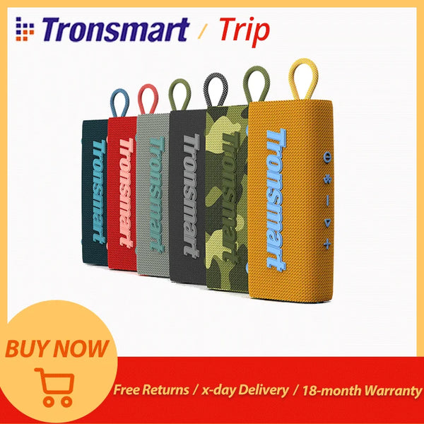 Tronsmart Trip Speaker Portable Bluetooth Speaker with Dual-Driver, IPX7 Waterproof, True Wireless Stereo for Outdoor Zentrospro