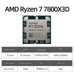 AMD Ryzen 7 7800X3D Processor R7 7800X3D 5.0 GHz 8-Core 16-Thread CPU Processor 5NM 96M Socket AM5 Motherboard Support X670/B650 Zentrospro