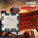 AMD Ryzen 7 7800X3D Processor R7 7800X3D 5.0 GHz 8-Core 16-Thread CPU Processor 5NM 96M Socket AM5 Motherboard Support X670/B650 Zentrospro